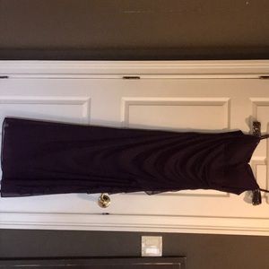 Purple, full length dress